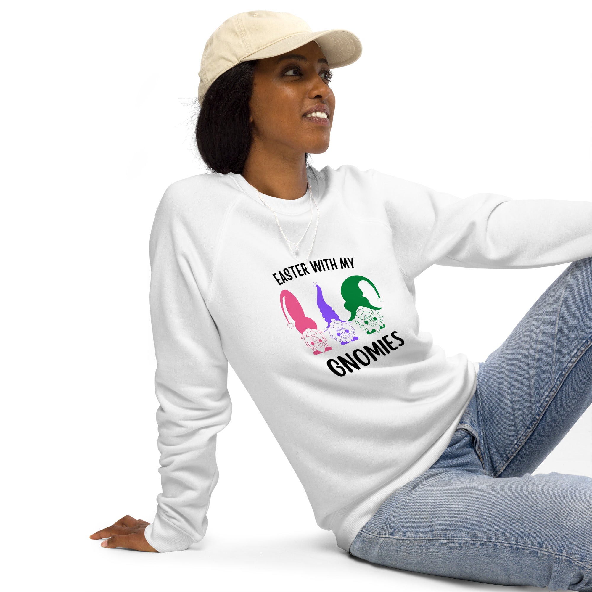 Unisex Organic Raglan newest Sweatshirt - Traveling Abroad